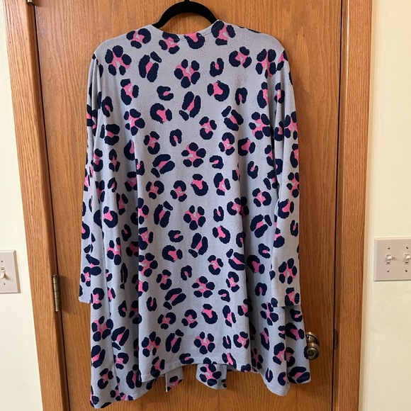 Lularoe Caroline Cardigan Large Leopard - Picture 2 of 3